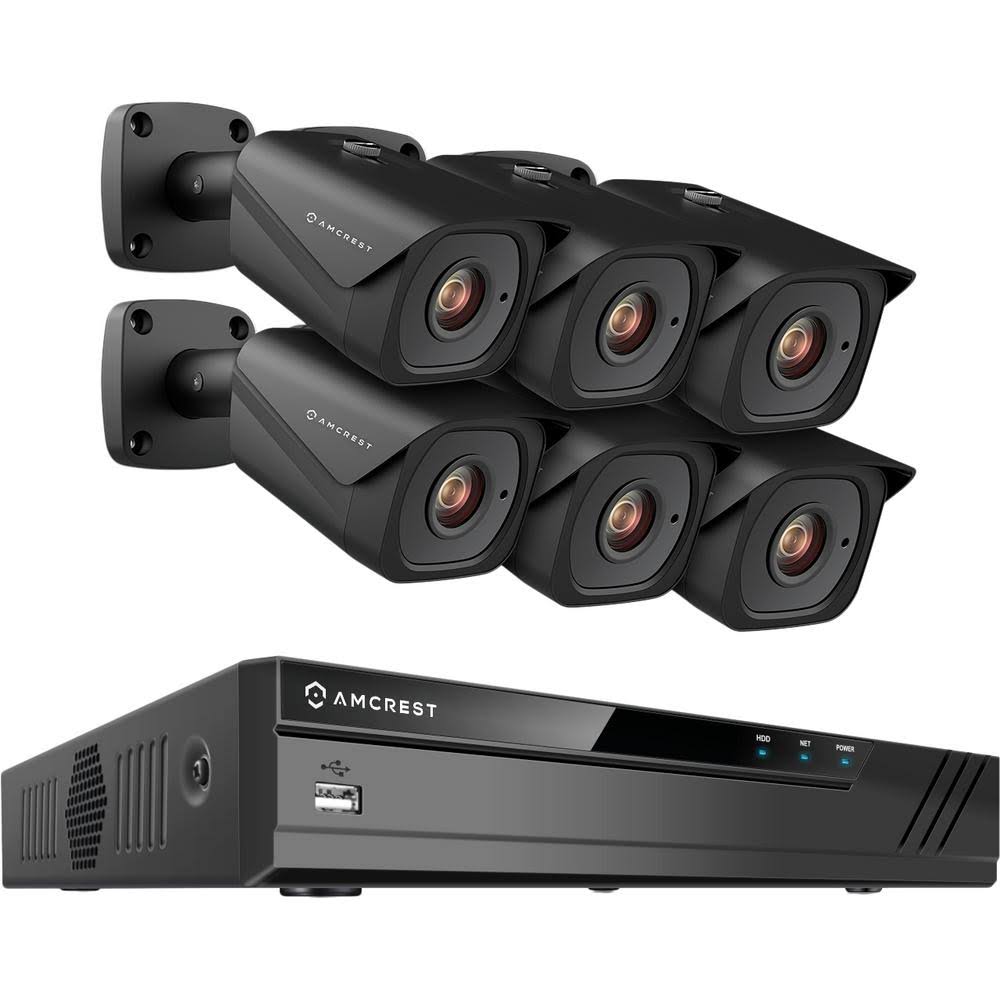 8-Channel 4K 4TB Surveillance System with 6 Wired Bullet Cameras G693153
