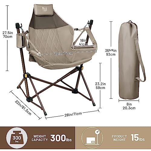 Adjustable Heavy Duty Folding Hammock Camping Chair 2 Pack B802756