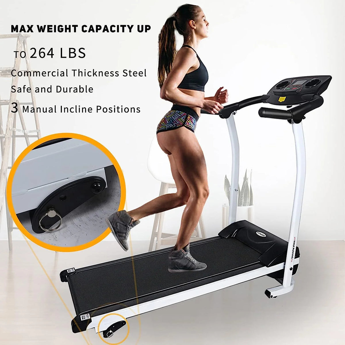 Folding Treadmill with 265 LB Capacity Y6408