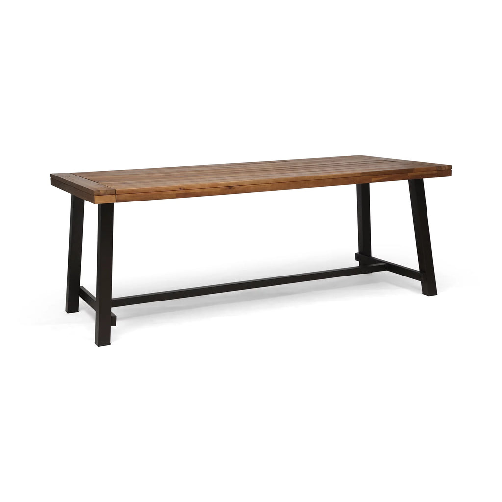 Outdoor Eight-Seater Wooden Dining Table D364