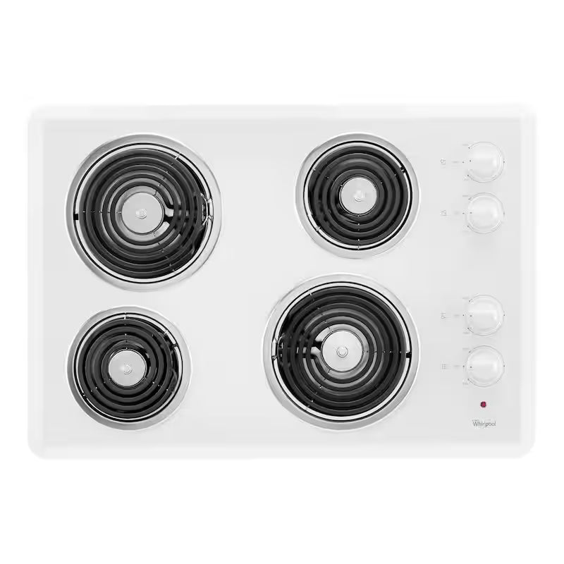 White 4 Element Coil Electric Cooktop L634269