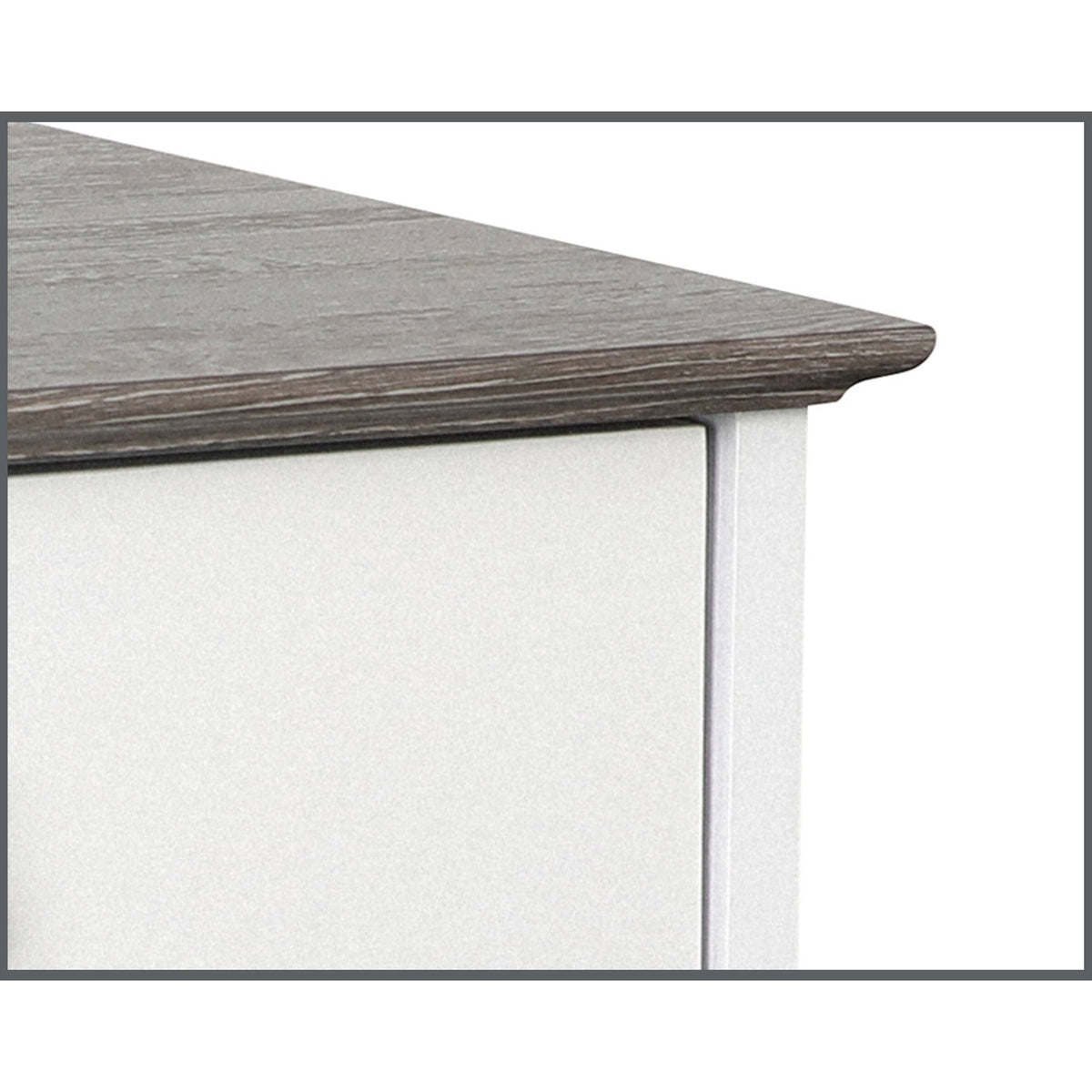 White Gray Oak 3 Drawer Filing Cabinet A629
