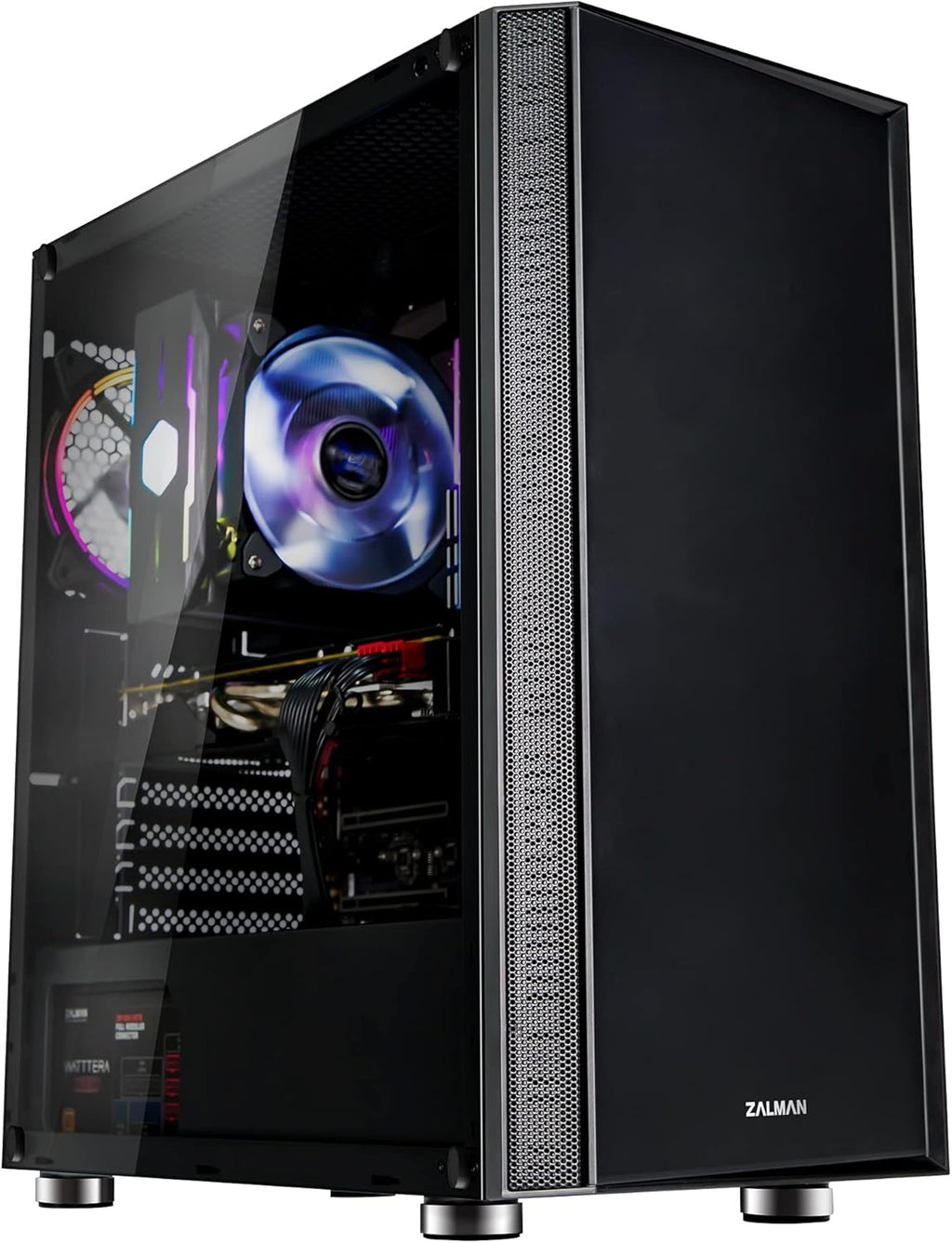 Black ATX Mid Tower Gaming PC Case Z562