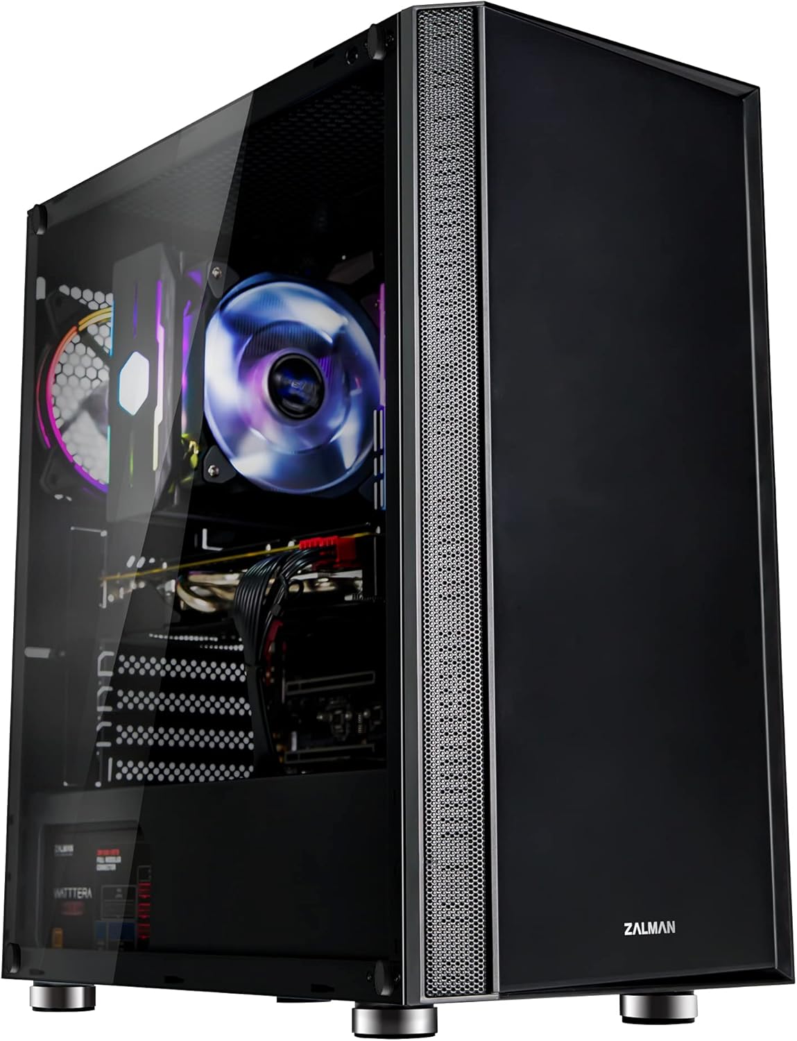 Black ATX Mid Tower Gaming PC Case Z562