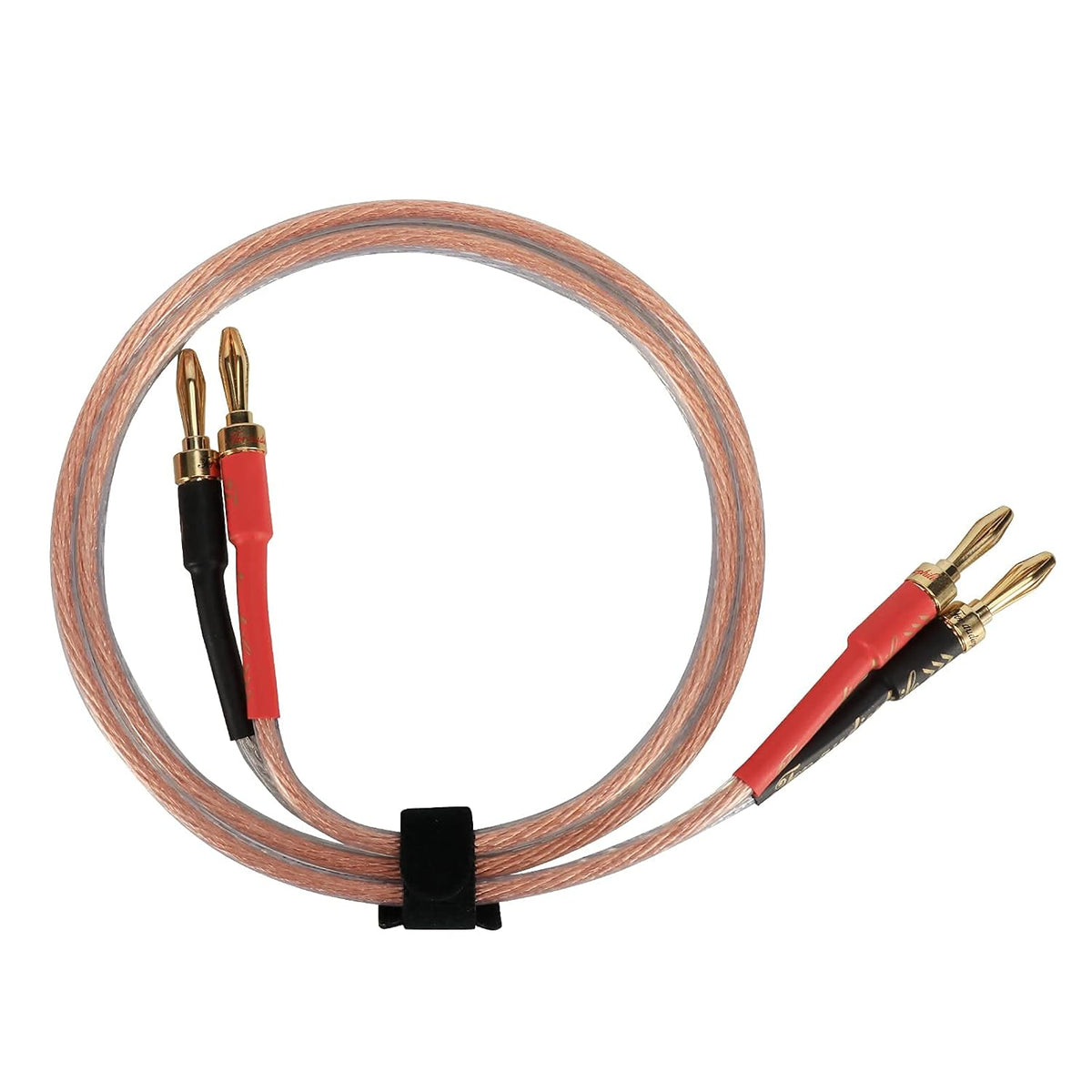 1 Pair 13AWG Oxygen-Free Copper Speaker Cables with Banana Plug Tips H351842