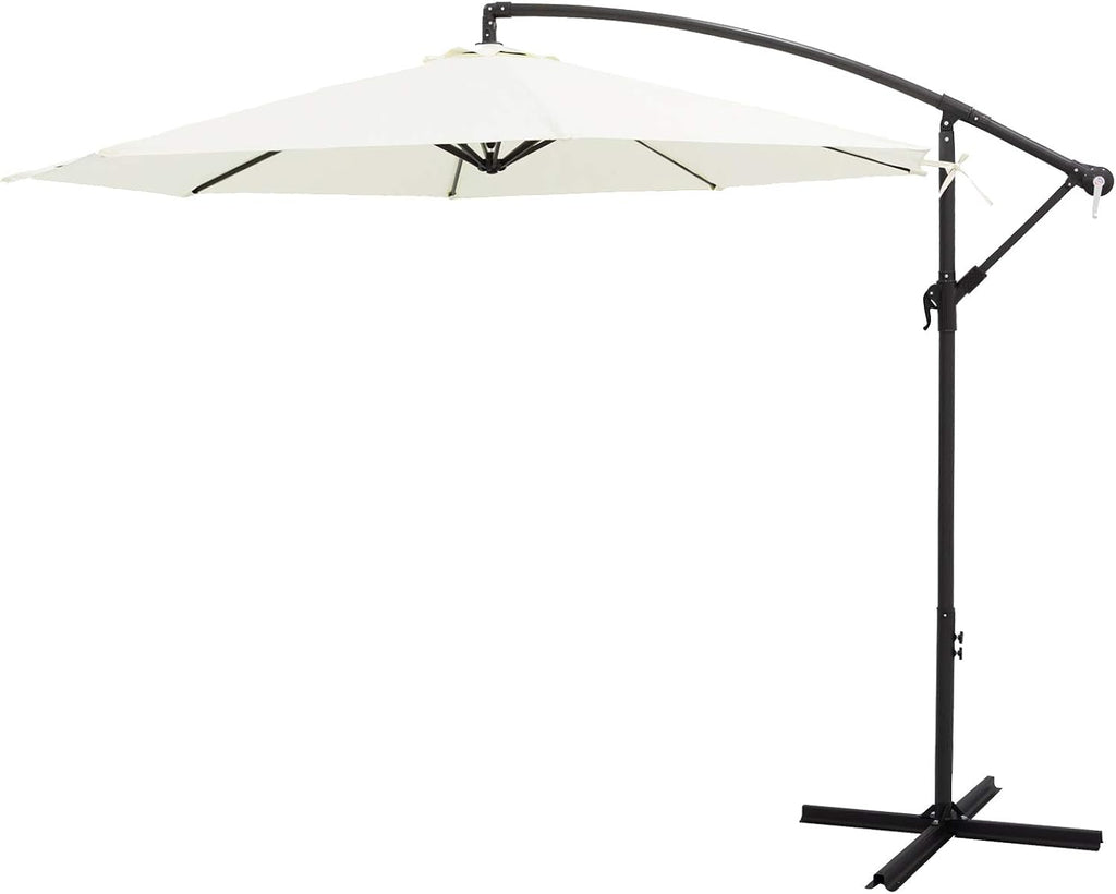 10 ft Cantilever Offset Patio Umbrella with Cross Base G1128
