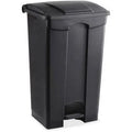 Black 23 Gal Plastic Step on Receptacle C39261
