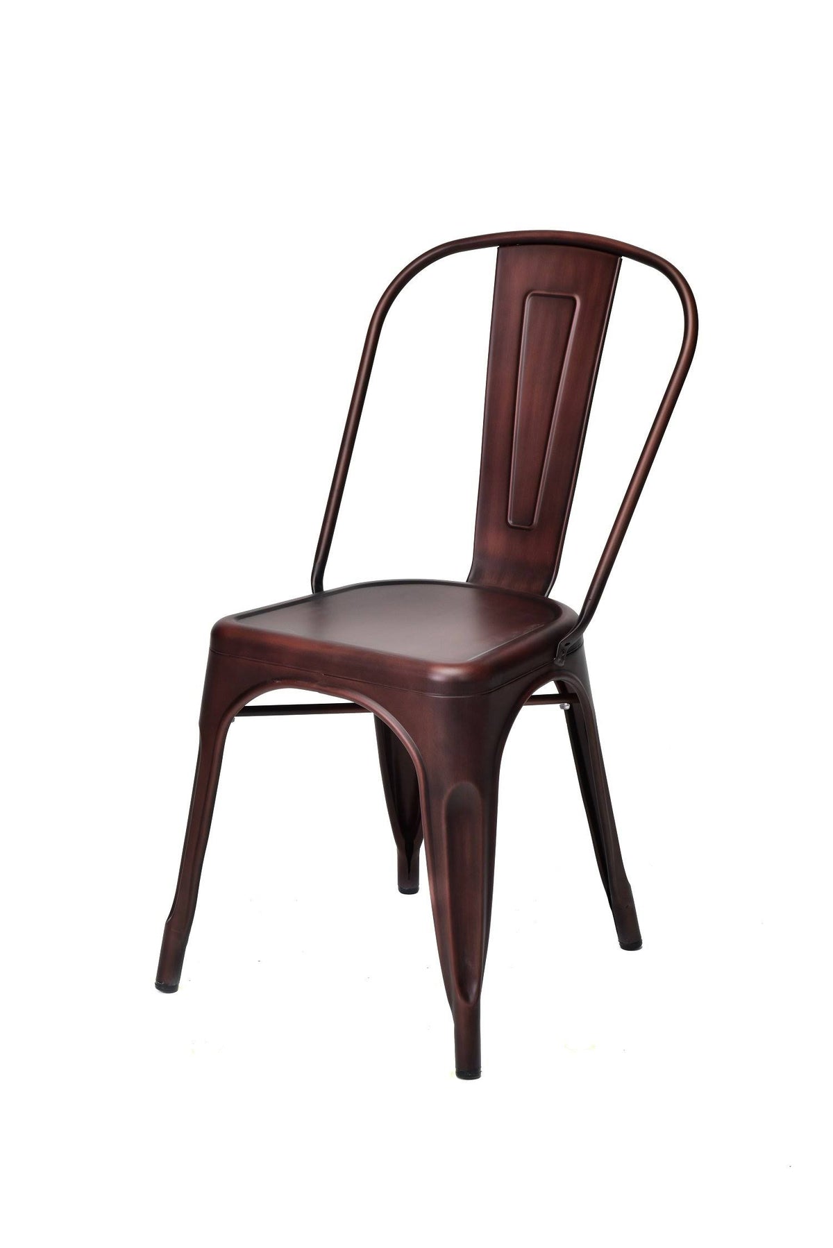Powder Coated Steel Stackable Armless Chair Set of 4 X4818