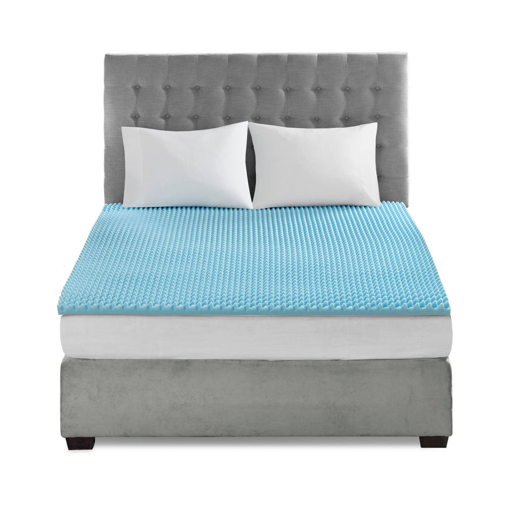 Blue California King Gel Memory Foam Topper F13611