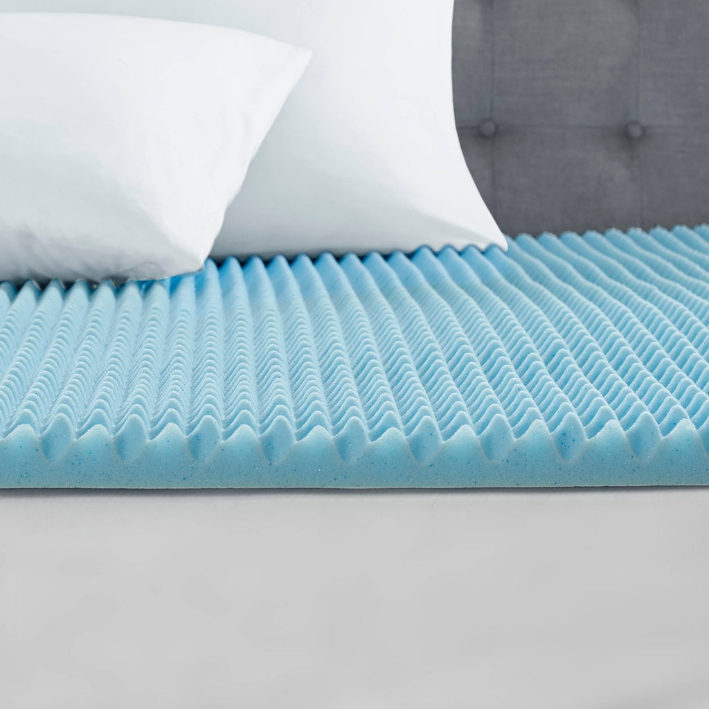 Blue California King Gel Memory Foam Topper F13611
