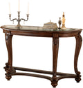 Dark Brown Glass Top Sofa Table K59332