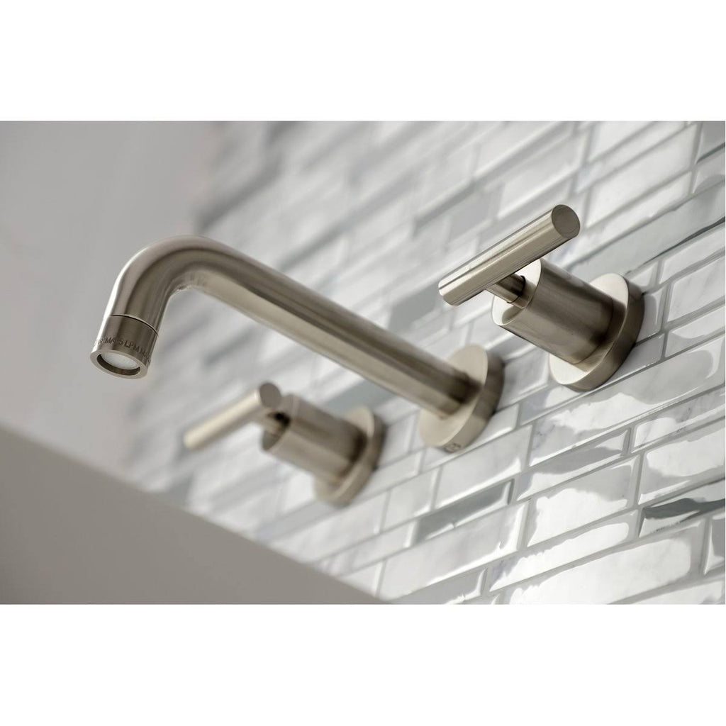 2-Handle Wall Mount Bathroom Faucet, Antique Brass X5960