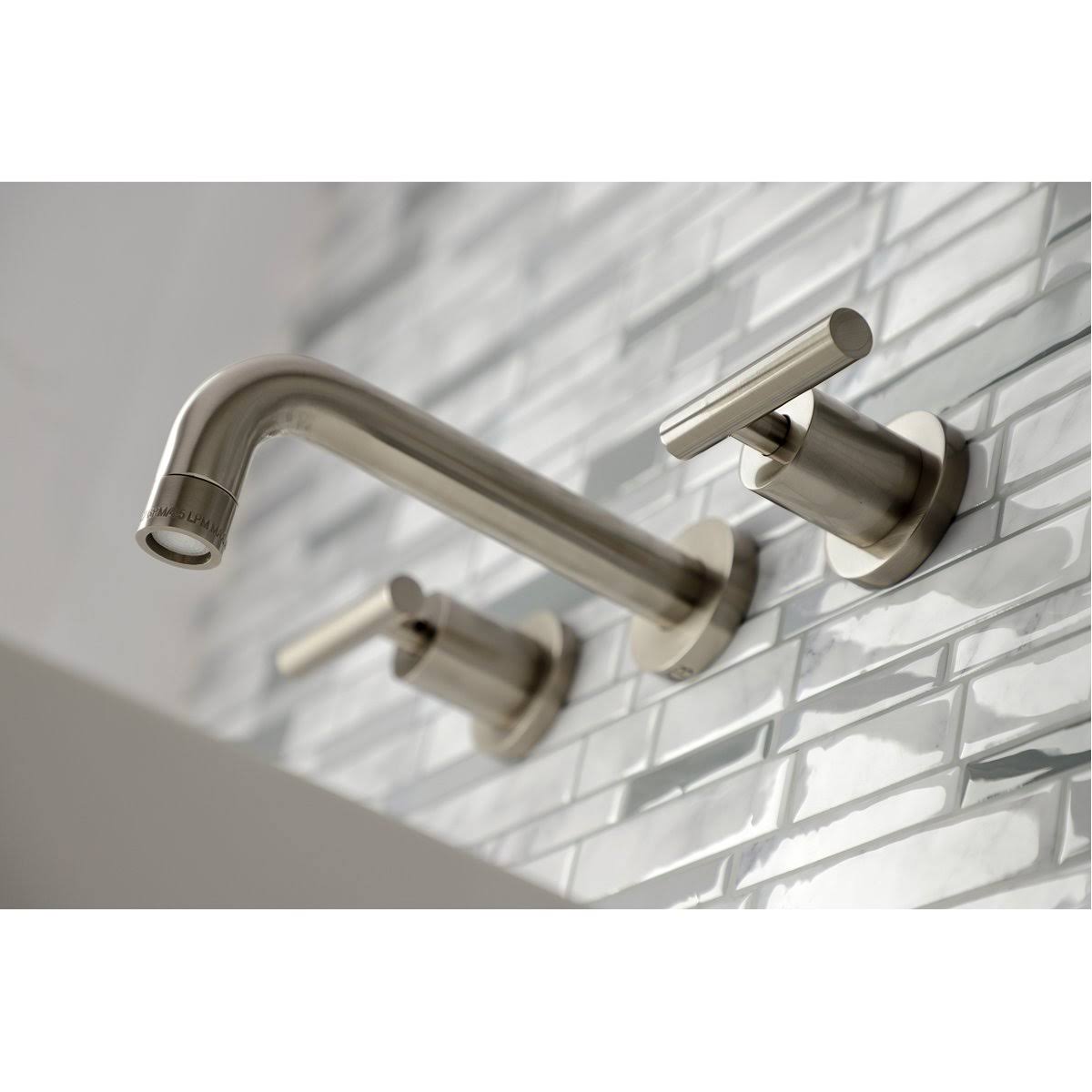 2-Handle Wall Mount Bathroom Faucet, Antique Brass X5960