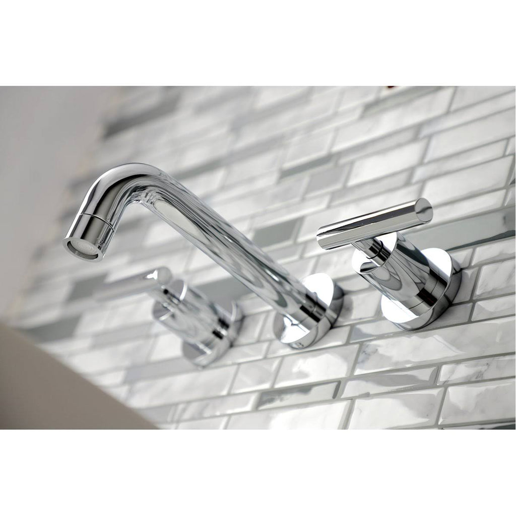 2-Handle Wall Mount Bathroom Faucet, Antique Brass X5960