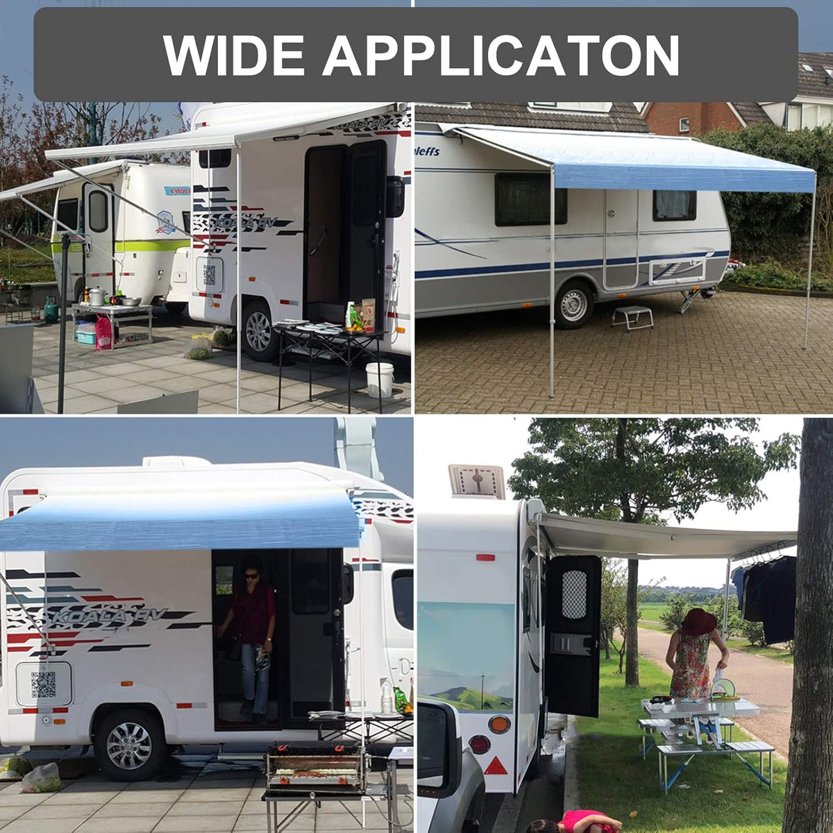 Waterproof Vinyl RV Awning Fabric Replacement 20' C886696