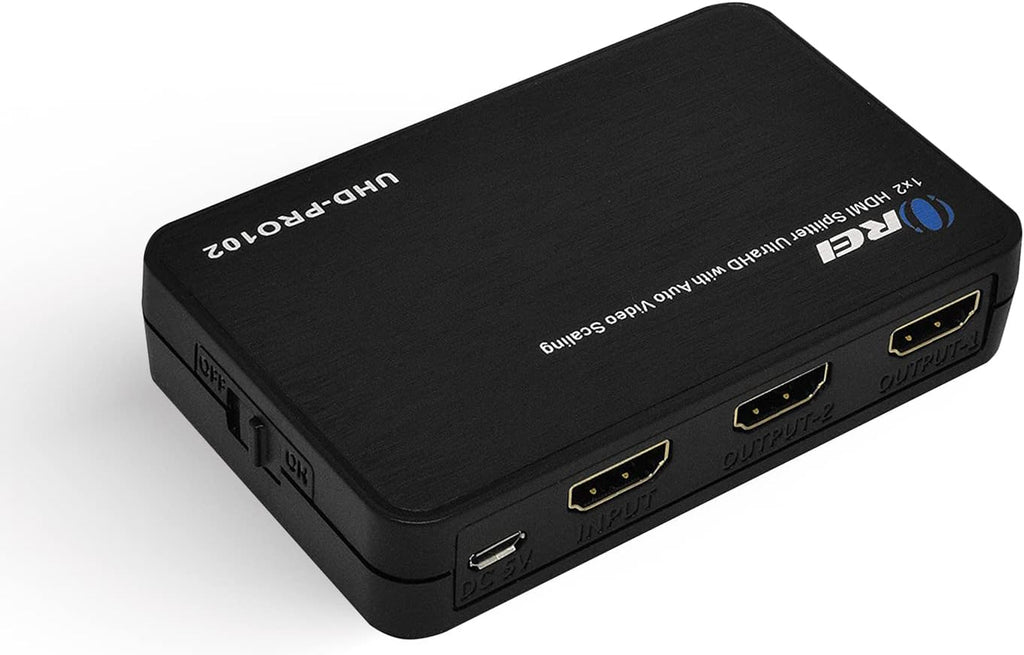 4K@60Hz 1 in 2 Out HDMI Splitter with Scaler H741172