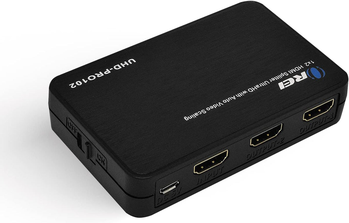 4K@60Hz 1 in 2 Out HDMI Splitter with Scaler H741172