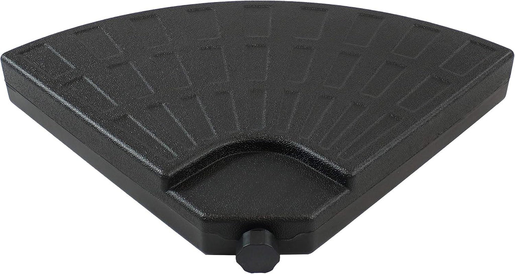4-Piece Heavy-Duty Cantilever Offset Patio Umbrella Base Plates Black Y101