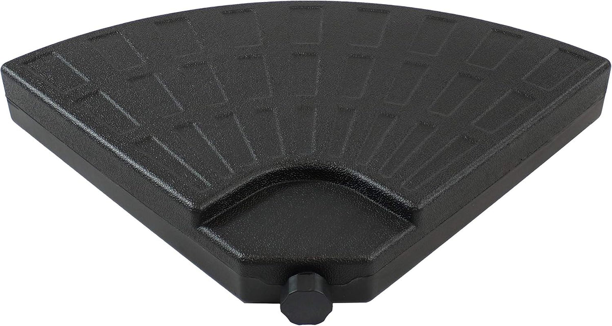 4-Piece Heavy-Duty Cantilever Offset Patio Umbrella Base Plates Black Y101