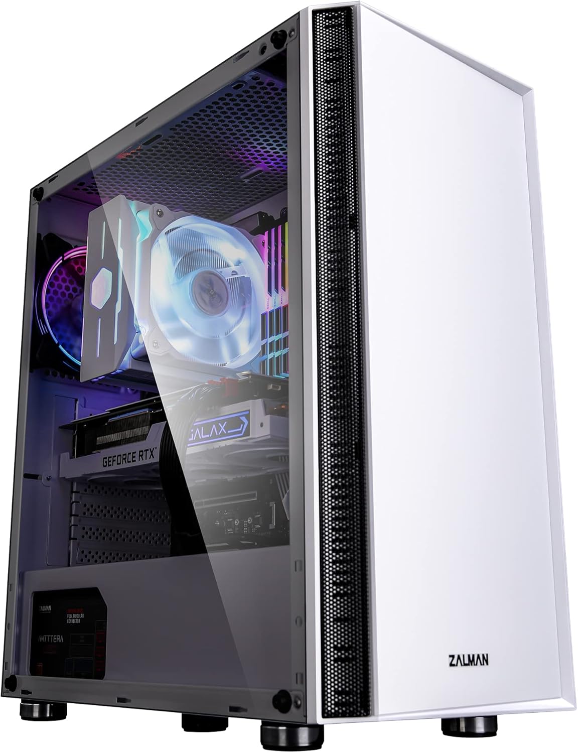 Black ATX Mid Tower Gaming PC Case Z562