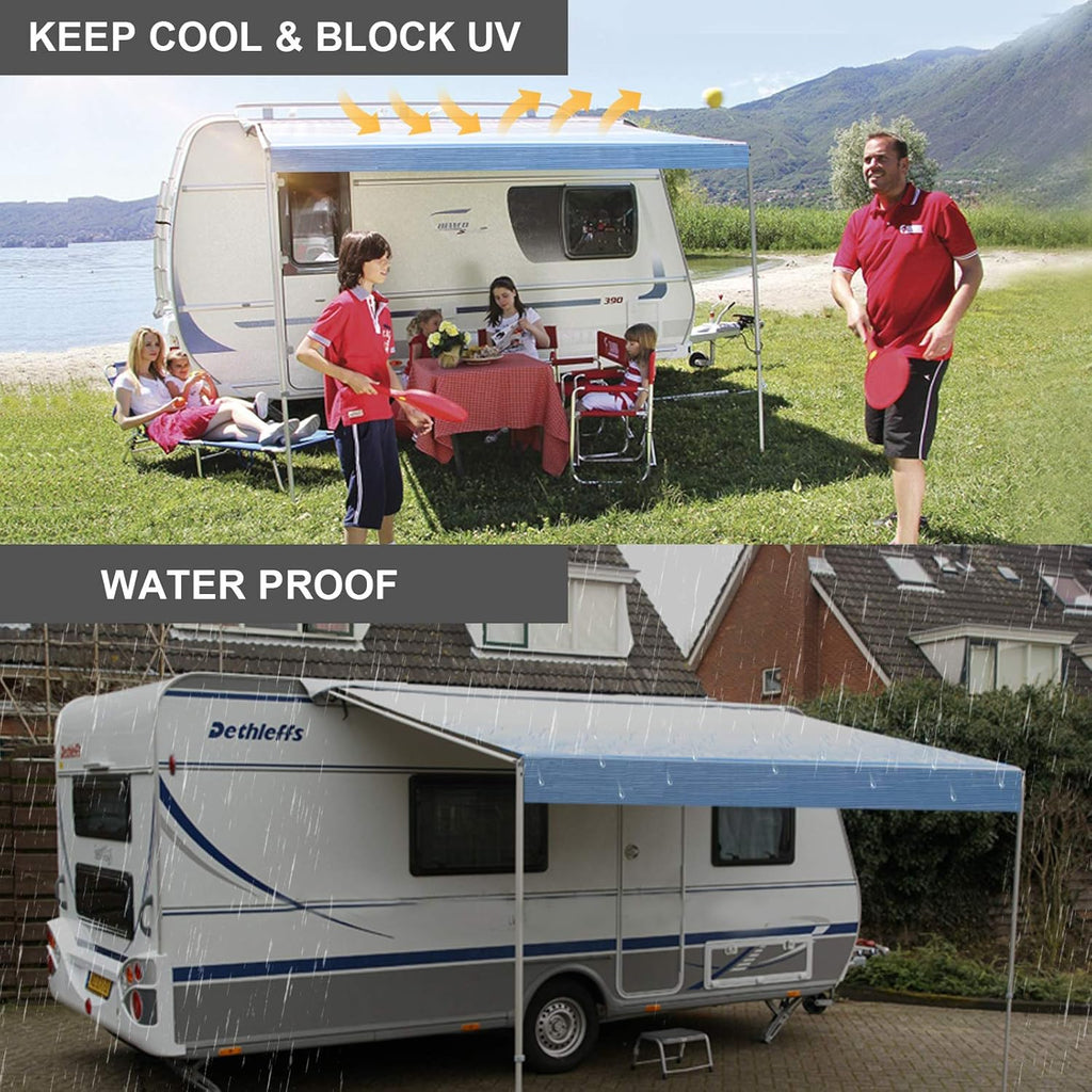 Waterproof Vinyl RV Awning Fabric Replacement 20' C886696