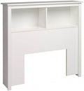 Twin White Bookcase Headboard L491