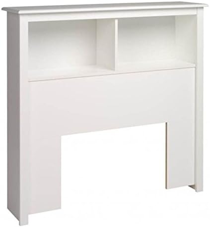 Twin White Bookcase Headboard L491