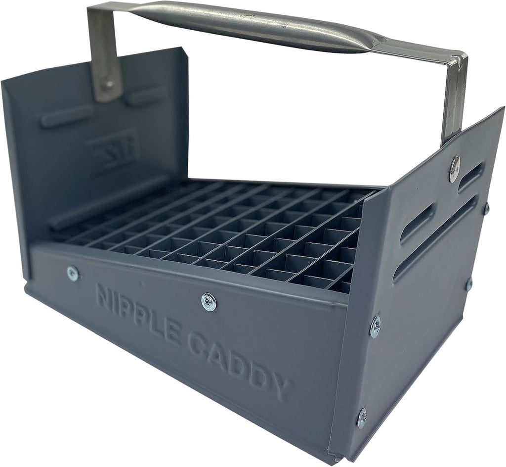 Grey HDPE Plumbing Nipple Caddy Holds 30 Pcs Pack of 2 C419