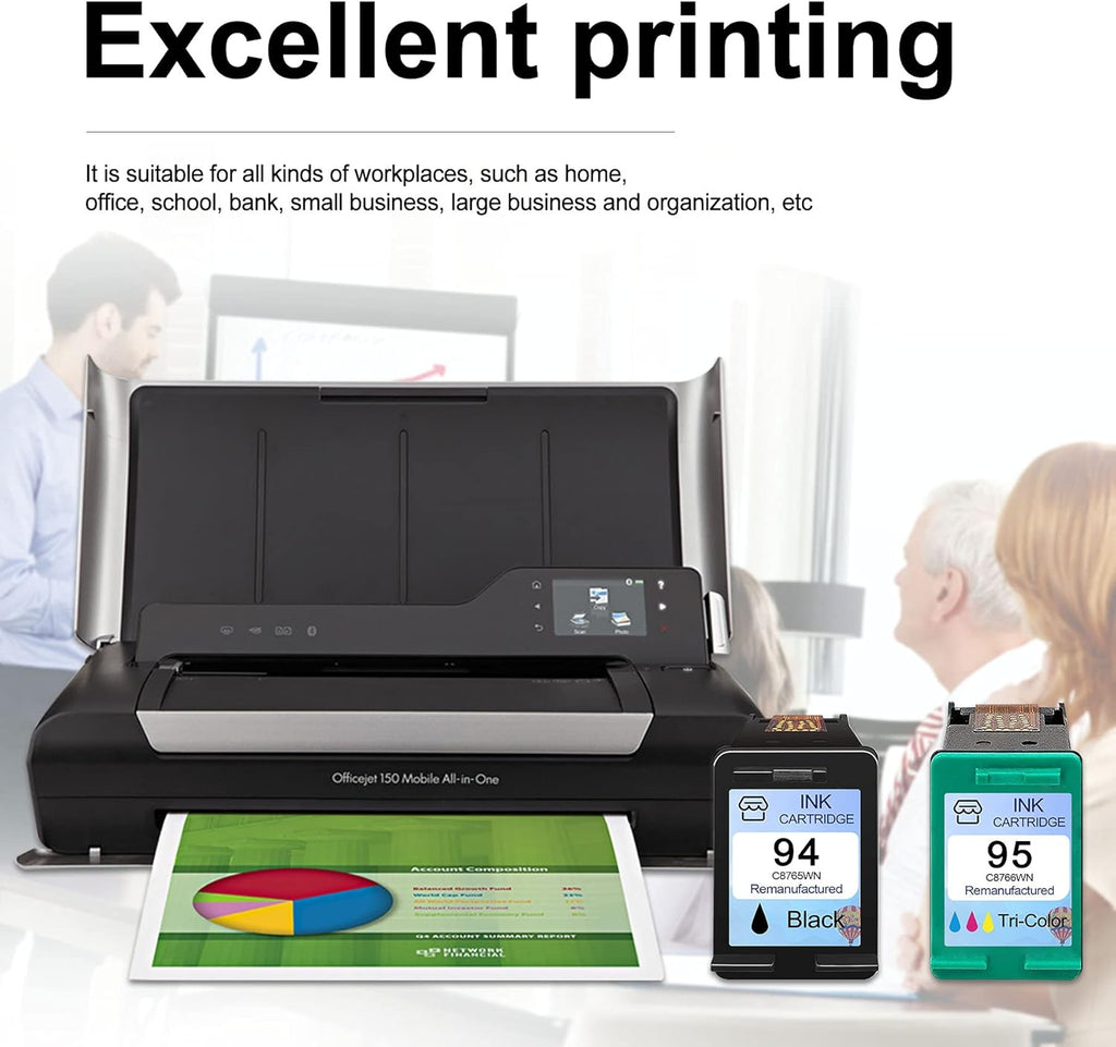 Remanufactured Ink Cartridge Replacement (4-Black, 2-Tri-Color) B2829