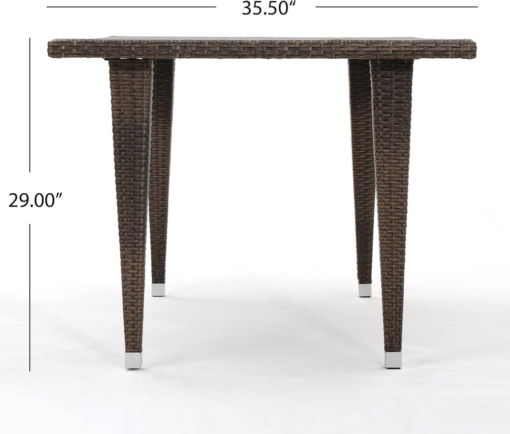 Outdoor Rectangular Wicker Dining Table L873007
