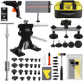 Auto Body Dent Remover Tools with LED Light Board and Storage Bag D65814