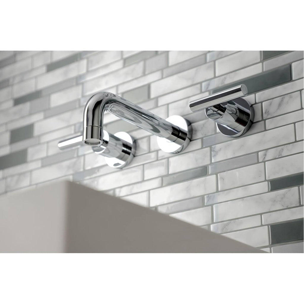 2-Handle Wall Mount Bathroom Faucet, Antique Brass X5960