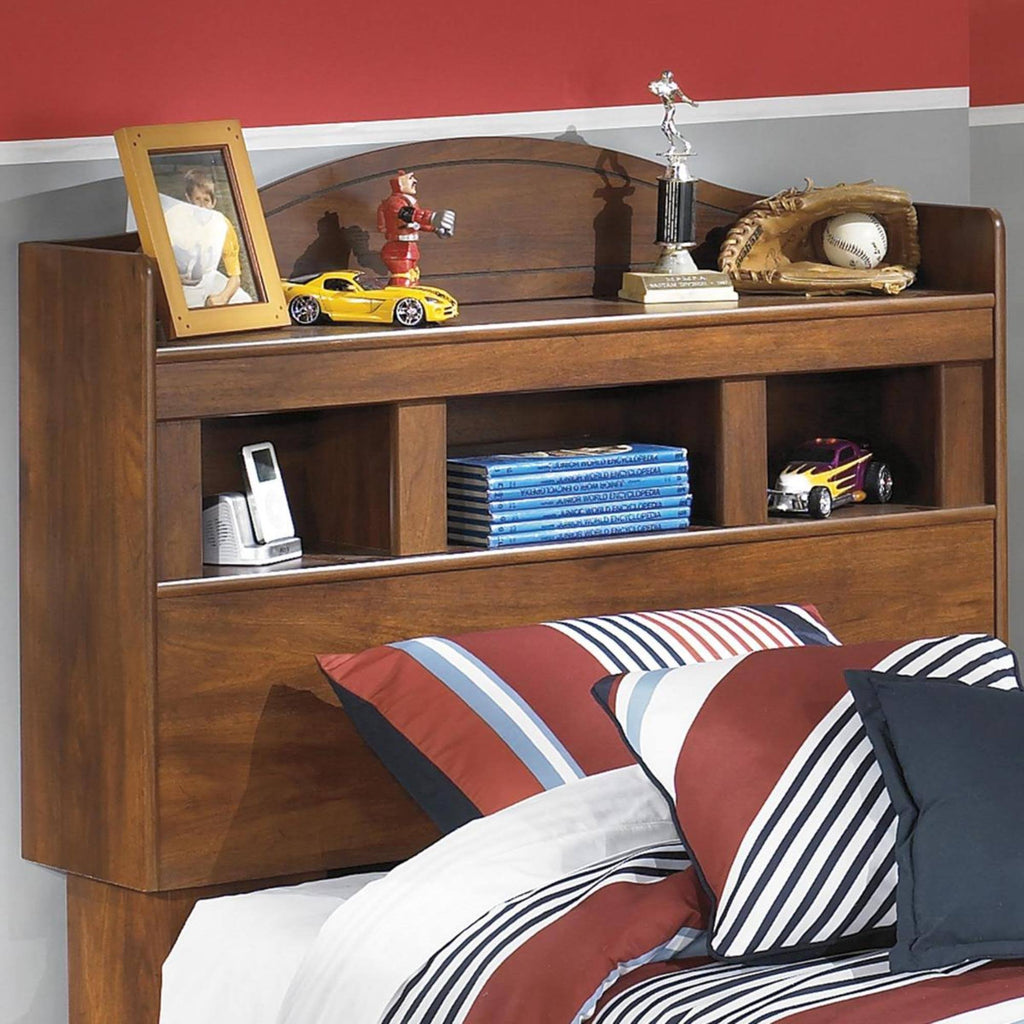 Twin Bookcase Headboard Brown E974