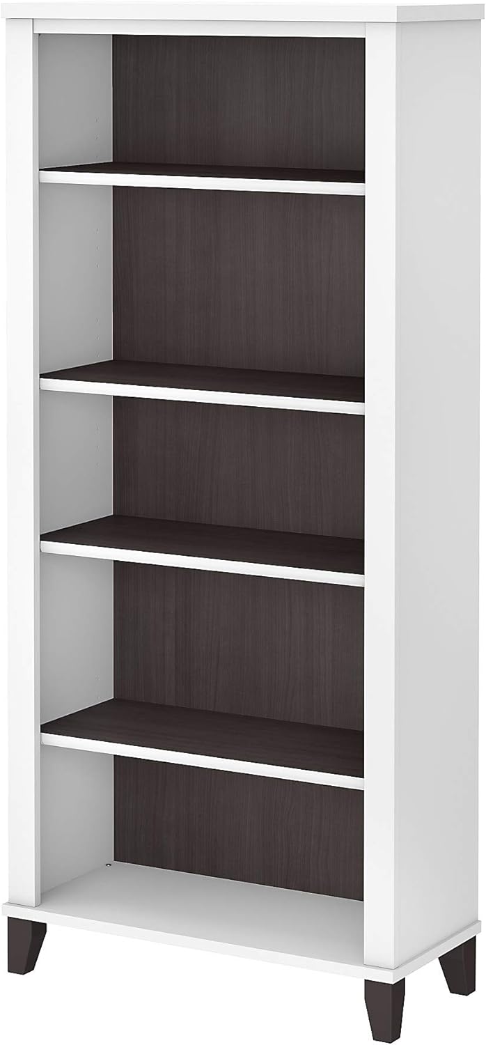 Ash Gray 5 Shelf Bookcase N341