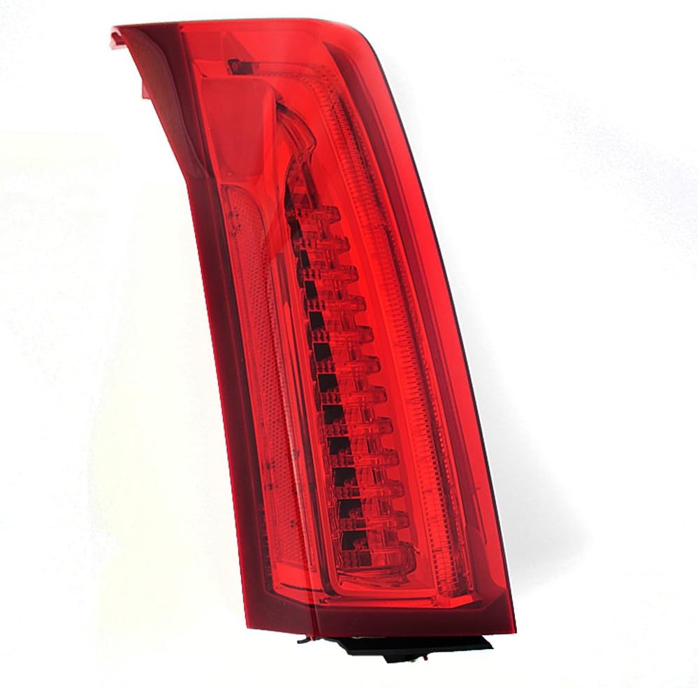 2013-2018 Cadillac ATS Full LED Tail Light Chrome Housing Red Clear Lens E631269