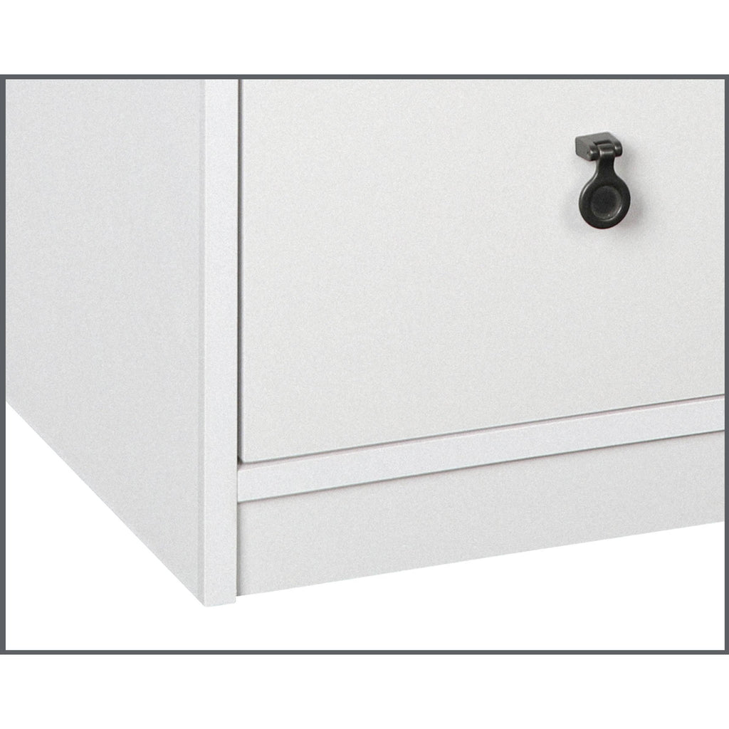 White Gray Oak 3 Drawer Filing Cabinet A629