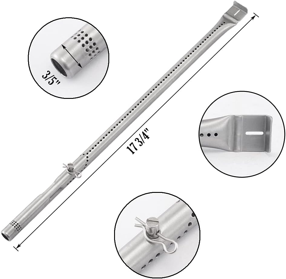Grill Replacement Parts Heat Shield Burner Tube Carry Over Pack of 2 R8641