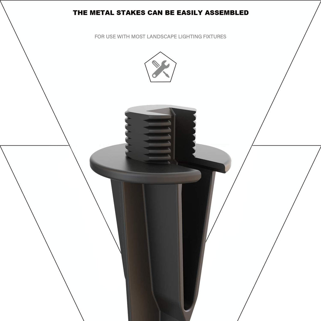 Metal Ground Spike Stake Replacement 3/4 IN-14 NPSM Male Thread B853028
