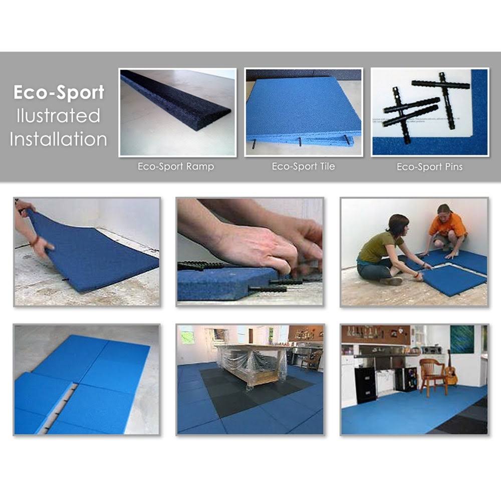 1-Inch Interlocking Flooring Tiles, 24 Pack B2743