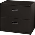 2 Drawer Lateral File Cabinet in Black D803