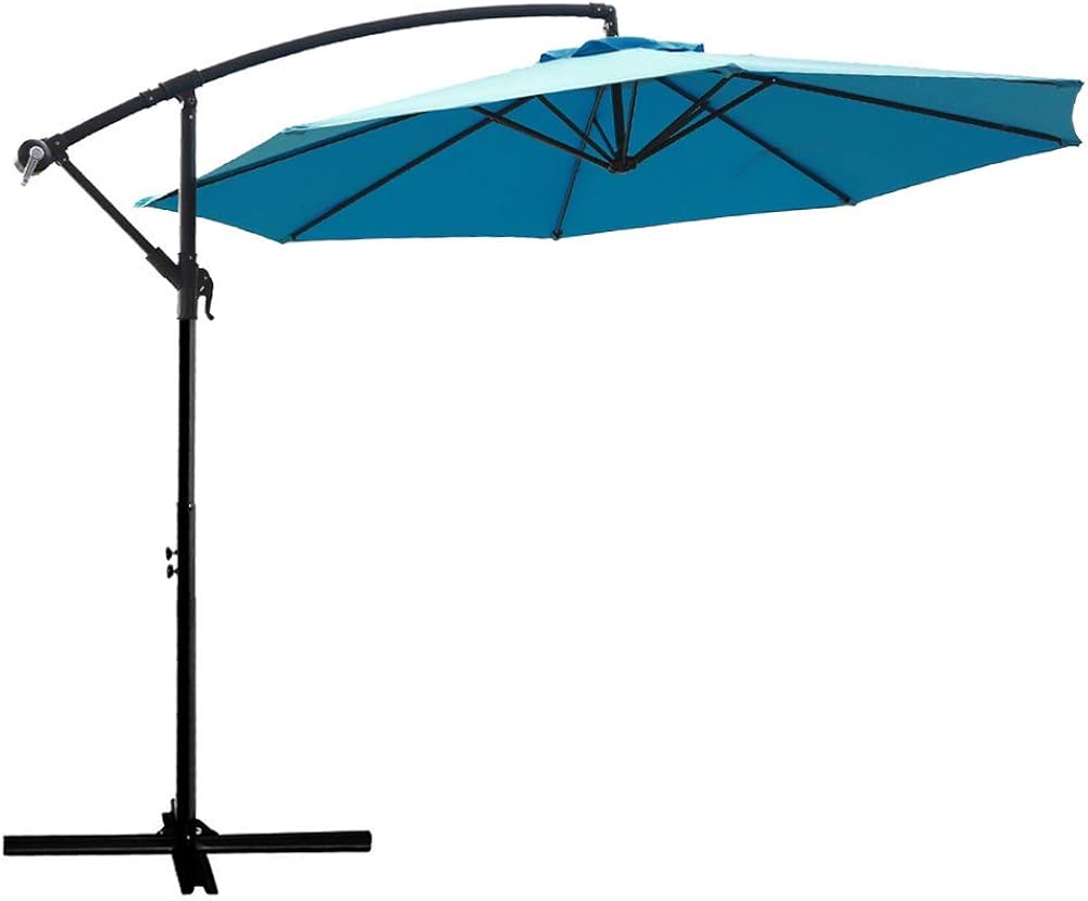10 ft Cantilever Offset Patio Umbrella with Cross Base G1128