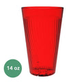 14 oz. Red Polycarbonate Tumbler Pack of 6 W997141