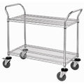 2-Shelf Chrome Wire Utility Cart C699110
