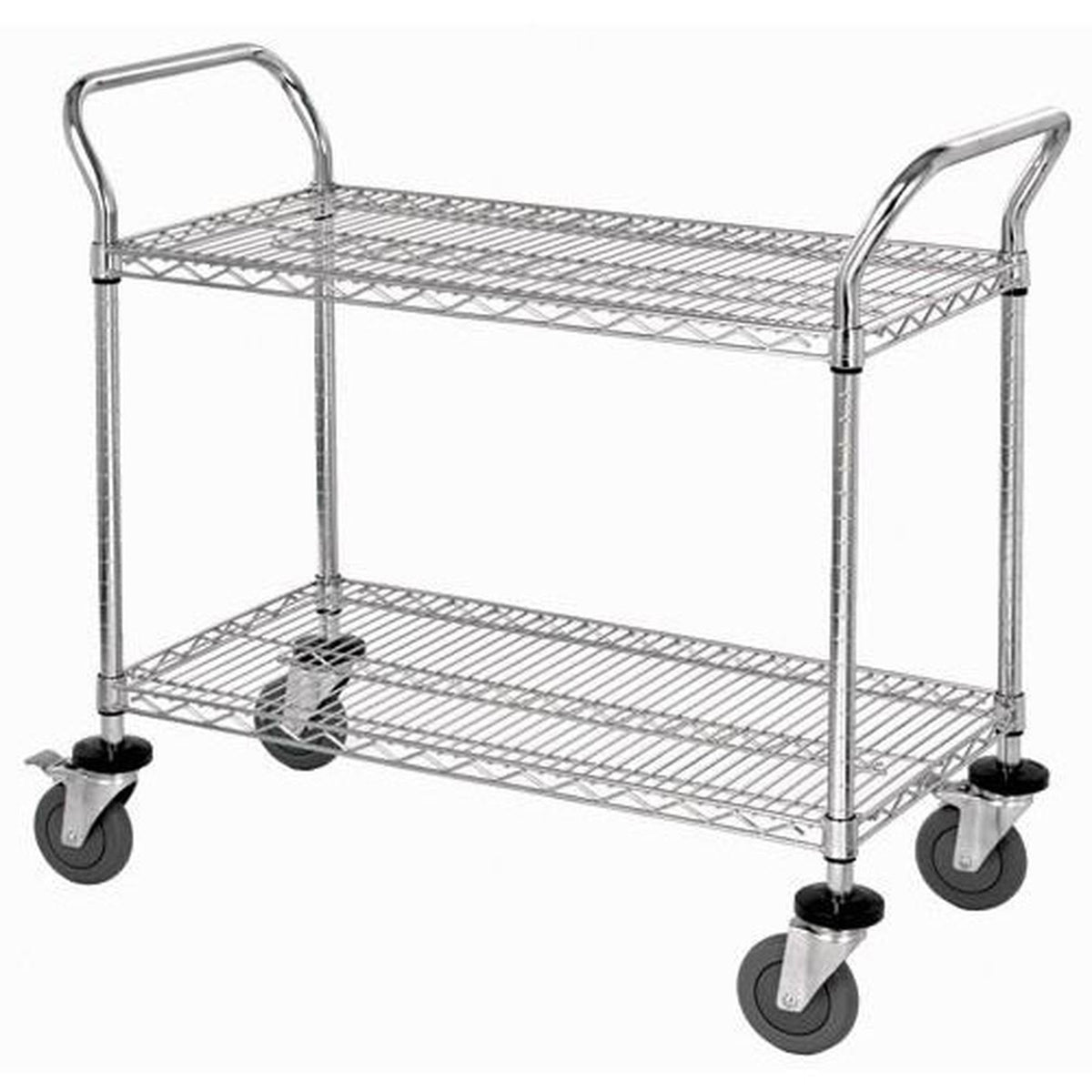 2-Shelf Chrome Wire Utility Cart C699110