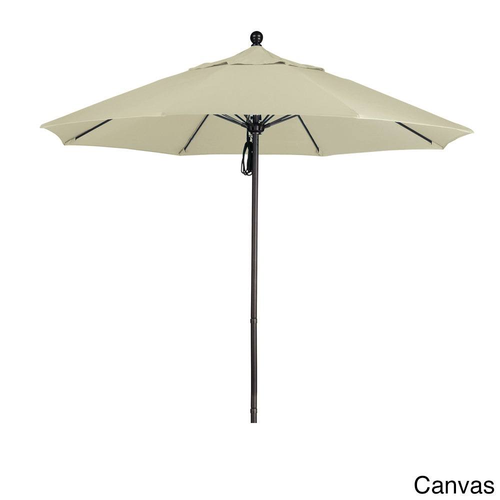 9' Fiberglass Market Umbrella Pulley Open Bronze O58453