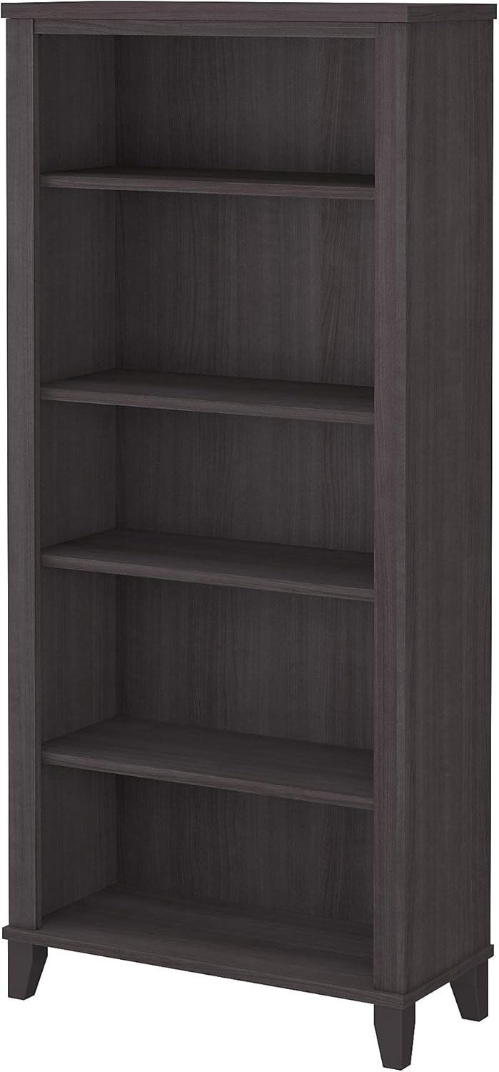 Ash Gray 5 Shelf Bookcase N341
