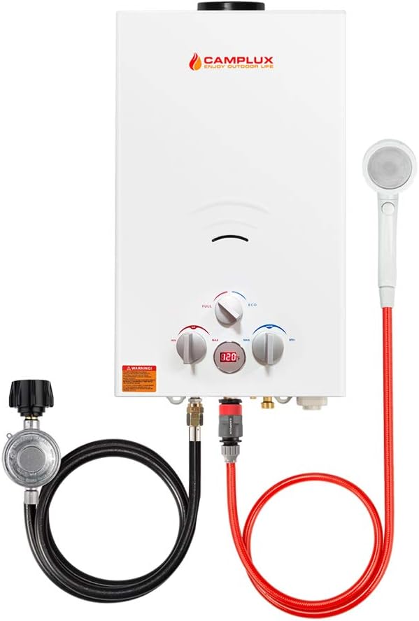 2.64 GPM Propane Portable Tankless Water Heater with Digital Display V4434