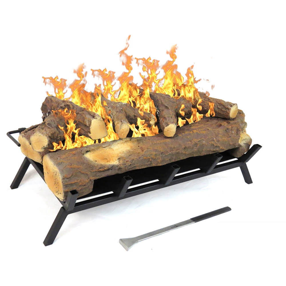 24 in. Ethanol Fireplace Log Set with Burner Insert C477116