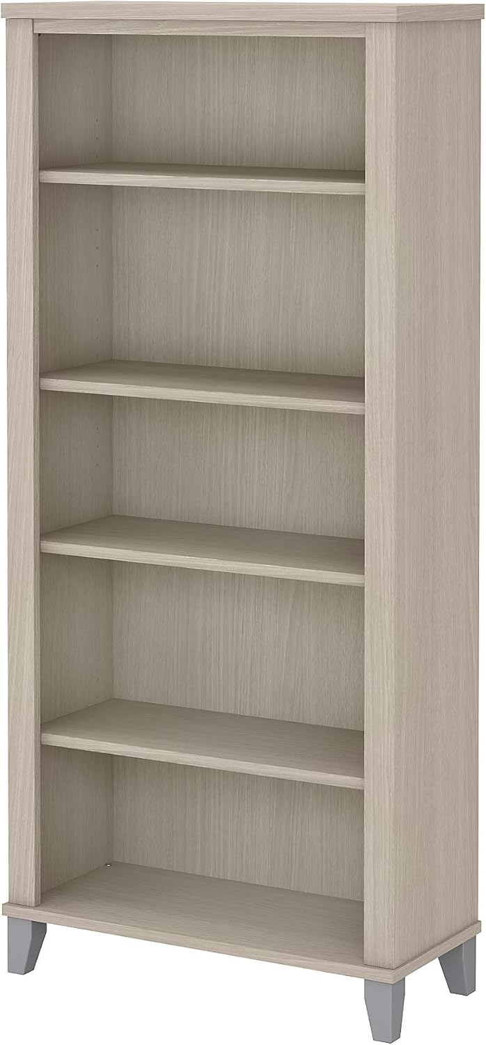 Ash Gray 5 Shelf Bookcase N341