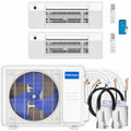 21,000 BTU 2 Zone Ceiling Cassette Ductless Air Conditioner and Heat Pump J131